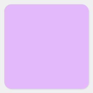 Sticker Carré Mauve, code hexa violet pâle e0b0ff