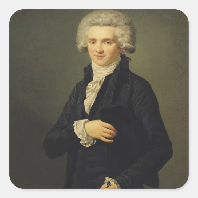 Sticker Carré Maximilien de Robespierre 1791 (Devant)