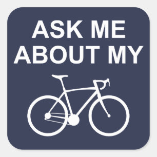 Sticker Carré Me Demander Mon Vélo