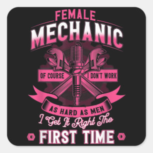 Sticker Carré Mécanique féminine Diesel Mécanique féminine