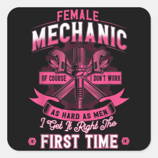 Sticker Carré Mécanique féminine Diesel Mécanique féminine