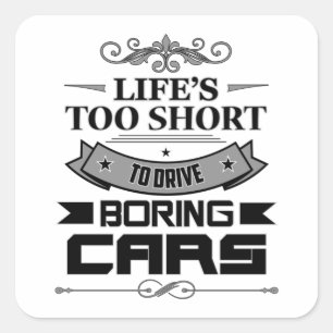 Sticker Carré Mécanique Tuning Wrench Car Idée cadeau