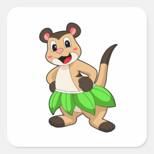 Sticker Carré Meerkat à Ballet Dance