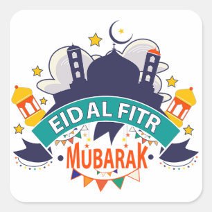 Sticker Carré Meilleur Don De L'Aïd Pour Les Musulmans - Aïd Al-
