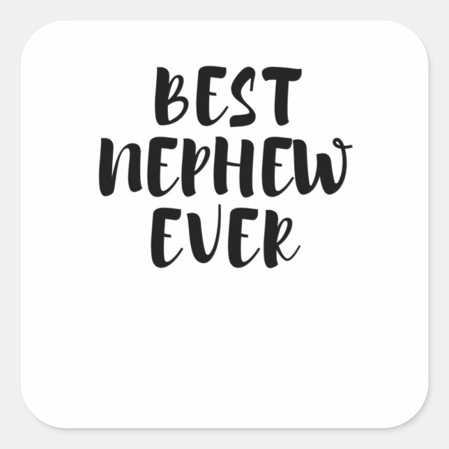 Sticker Carré Meilleur neveu (Devant)