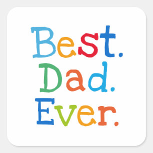 Sticker Carré Meilleur papa