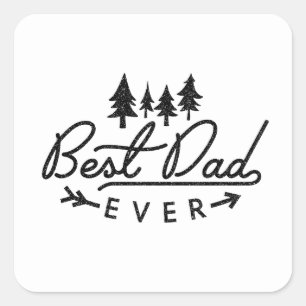 Sticker Carré Meilleur papa qui soit cadeau