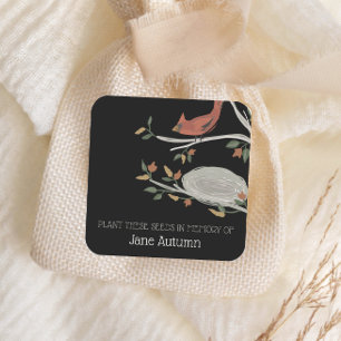 Sticker Carré Memorial Seeds Cardinal Fall