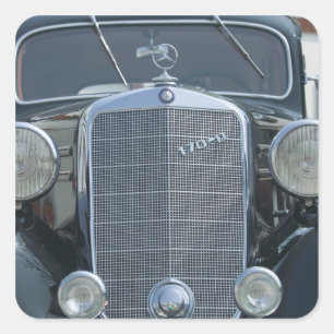 Sticker Carré Mercedes antique 2