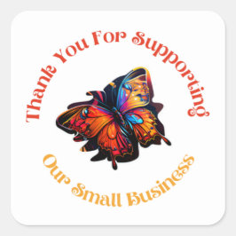 STICKER CARRÉ MERCI DE SOUTIEN À NOS PETITES ENTREPRISES