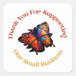 STICKER CARRÉ MERCI DE SOUTIEN À NOS PETITES ENTREPRISES