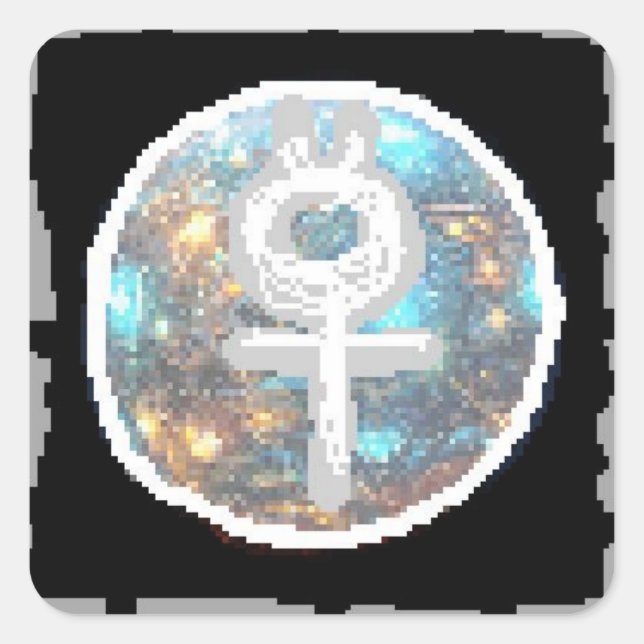 Sticker Carré Mercury Night (Devant)