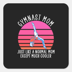 Sticker Carré Mère de gymnaste