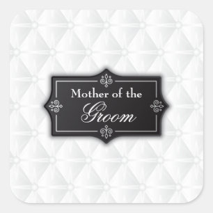 Sticker Carré Mère luxueuse du joint d'autocollant de mariage de