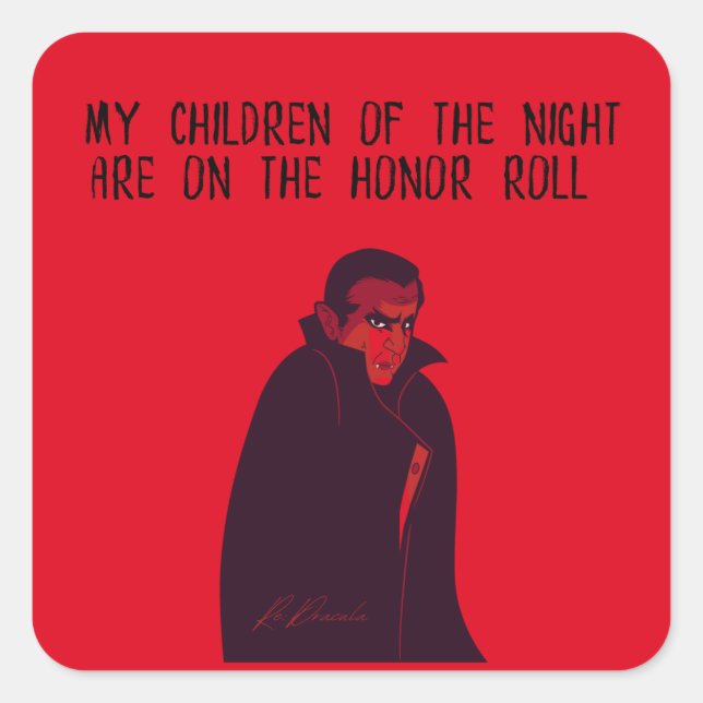 Sticker Carré mes enfants de la nuit (Devant)