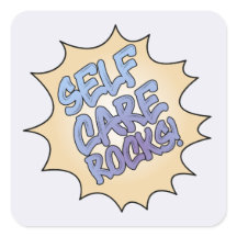 message de roches d'auto-soins positives