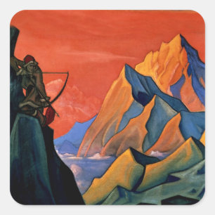 Sticker Carré « Message de Shambala » de Nicholas Roerich