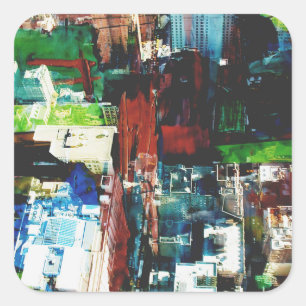 Sticker Carré Métropole VIII