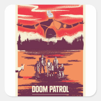 Sticker Carré mf doom
