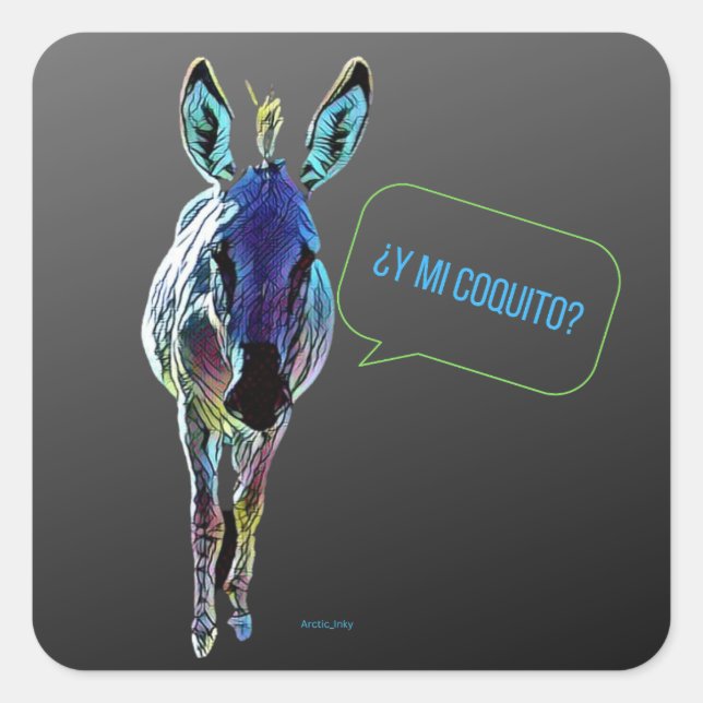 Sticker Carré Mi Coquito ? (Devant)