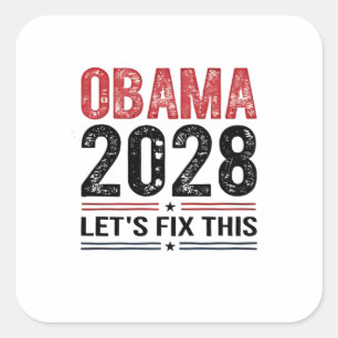 Sticker Carré Michelle Obama pour le président Obama 2028