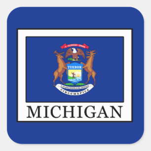 Sticker Carré Michigan