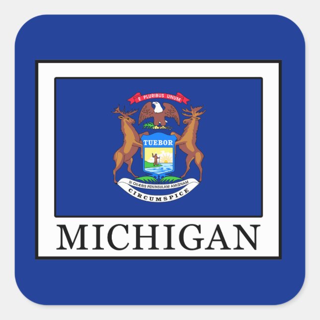 Sticker Carré Michigan (Devant)