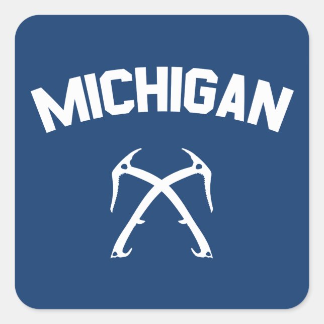 Sticker Carré Michigan Ice Escalade (Devant)