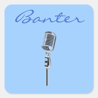 Sticker Carré Microphone Banter