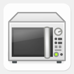 Sticker Carré Microwave