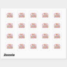 Mignon Kawaii Merci Beaucoup Ours en Peluche Paste