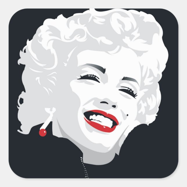 Sticker Carré Miki Marilyn (Devant)