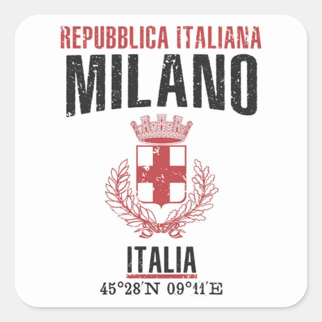 Sticker Carré Milano (Devant)