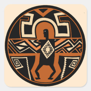Sticker Carré Mimbres Warrior