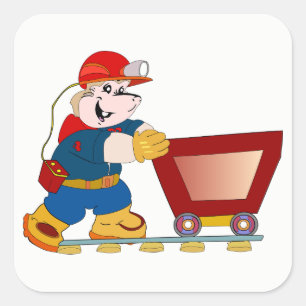 Sticker Carré Miner