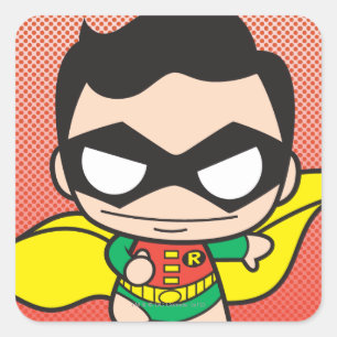 Sticker Carré Mini Robin