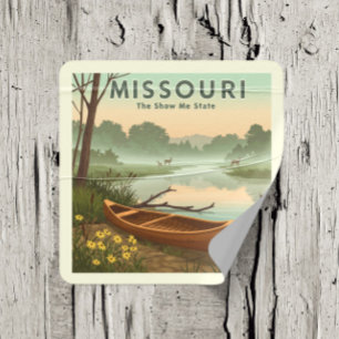 Sticker Carré Missouri vintage