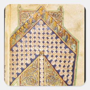 Sticker Carré Mme 476 page fol.233 d'une bible