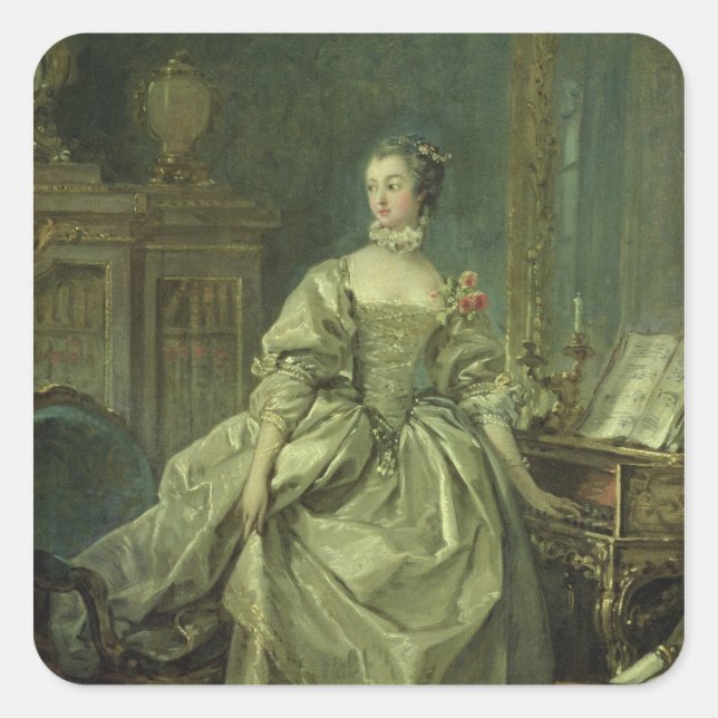 Sticker Carré Mme de Pompadour (Devant)