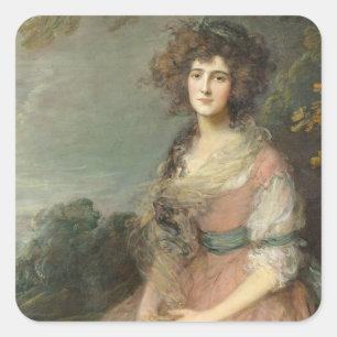 Sticker Carré Mme Richard Brinsley Sheridan, 1785 - 87