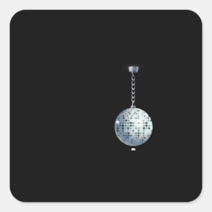 Sticker Carré Mobilier brillant plafond déco disco balle