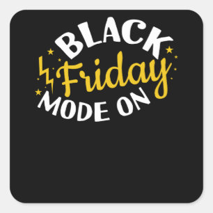Sticker Carré Mode Vendredi Noir En Deal Shopping