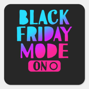 Sticker Carré Mode Vendredi Noir En Deal Shopping