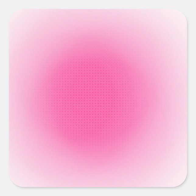 Sticker Carré Modèle blanc rose et blanc Personnalisé tendance (Devant)