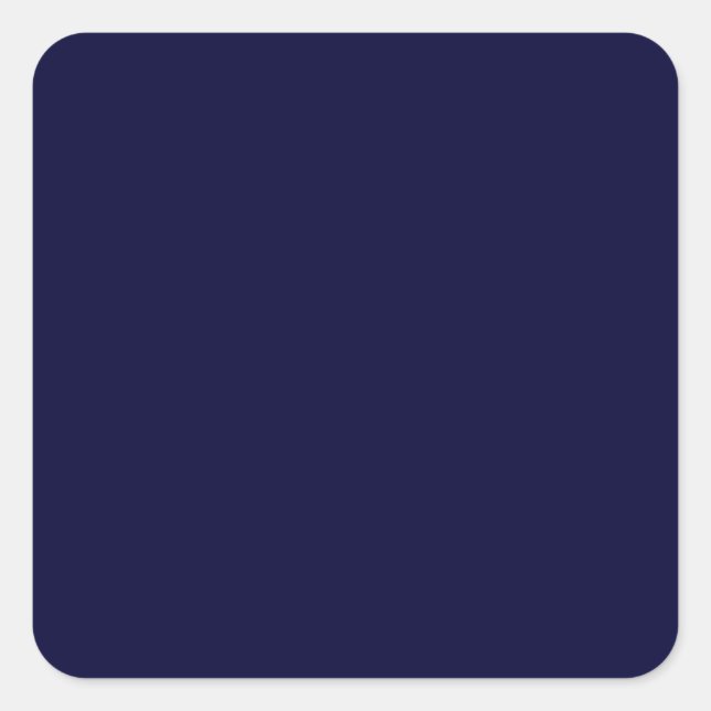 Sticker Carré Modèle bleu bleu couleur solide marine (Devant)