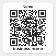 Modèle d'autocollant QR