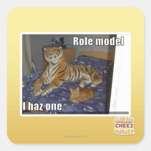 Sticker Carré Modèle de rôle, j'en ai un