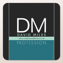 Sticker Carré Modèle d'entreprise moderne | Toutes les couleurs 