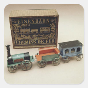 Sticker Carré Modèle ferroviaire, c.1870