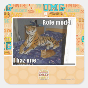 Sticker Carré Modèle, haz un d'I